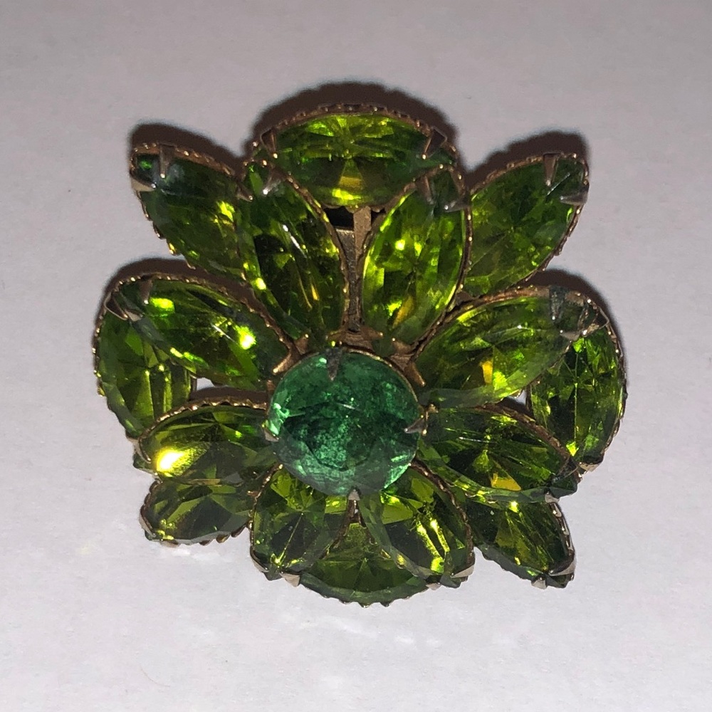 Gorgeous Green Gemstone Large Statement Ring - Ad… - image 2